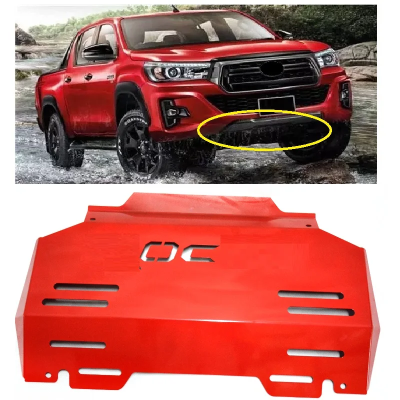 AUTO EXTERIOR ENGINE GUARD SHIELD PLATE MATEL STEEL FRONT BASE DOWN COVER FIT FOR HILUX ROCCO 2018 2019 4X4 PICKUP PARTS
AUTO EXTERIOR ENGINE GUARD SHIELD PLATE MATEL STEEL FRONT BASE DOWN COVER FIT FOR HILUX ROCCO 2018 2019 4X4 PICKUP PARTS