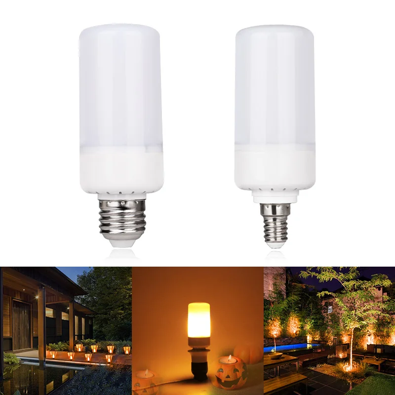 Holiday Romantic Flame Light Dynamic Flame Effect Corn Bulb Lamp 85-265V E27 E14 Simulation Fire Burning Flicker Lamp
Holiday Romantic Flame Light Dynamic Flame Effect Corn Bulb Lamp 85-265V E27 E14 Simulation Fire Burning Flicker Lamp