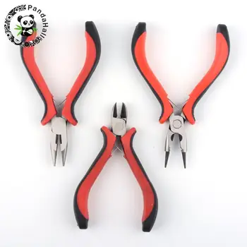 3Pcs 45# Steel DIY Jewelry Plier Sets, with Wire-Cutter Plier, Side Cutting Plier, Plier, Red, 16.5x18.5x2cm
3Pcs 45# Steel DIY Jewelry Plier Sets, with Wire-Cutter Plier, Side Cutting Plier, Plier, Red, 16.5x18.5x2cm
