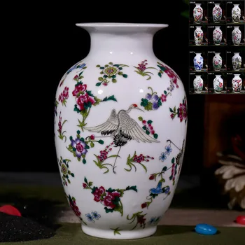 Free Shipping Various beautiful famille rose porcelain ceramic crane floral vases for home decoration
Free Shipping Various beautiful famille rose porcelain ceramic crane floral vases for home decoration