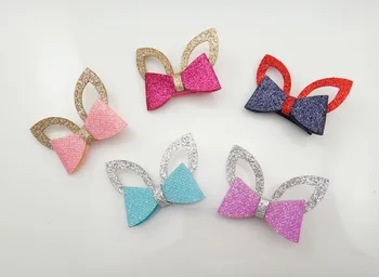 Wholesale 30pcs/5C Fashion Glitter Cute Bunny Ears Bow Girls Hairpins Solid Kawaii Rabbit Ears Hair Clips Headwear Accessories
Wholesale 30pcs/5C Fashion Glitter Cute Bunny Ears Bow Girls Hairpins Solid Kawaii Rabbit Ears Hair Clips Headwear Accessories