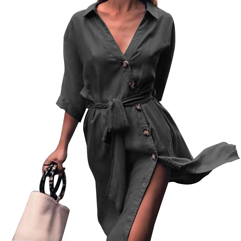 Jeans Dress Women Denim Vintage Summer 2018 3/4 Sleeves Csual Female Dresses Belt Mini Party Mujer Vestido SJ028Y
Jeans Dress Women Denim Vintage Summer 2018 3/4 Sleeves Csual Female Dresses Belt Mini Party Mujer Vestido SJ028Y