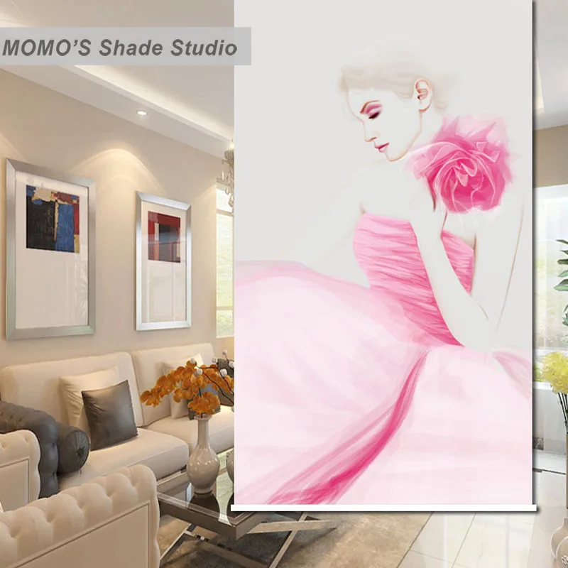 MOMO Thermal Insulated Blackout Fabric Custom Beauty Window Curtains Roller Shades Blinds Alice 261-265 | Дом и сад