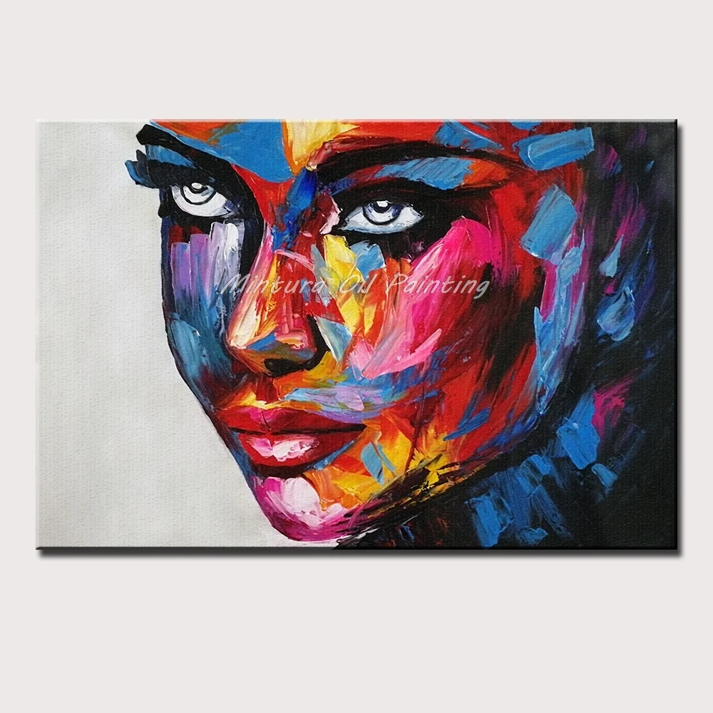 Mintura Hand-Painted Oil Paintings on Canvas,Female Face Painting Wall Pictures for Living Room Morden Art,Home Decor No Framed
Mintura Hand-Painted Oil Paintings on Canvas,Female Face Painting Wall Pictures for Living Room Morden Art,Home Decor No Framed