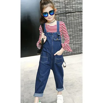 Clothes For Girls Striped Pattern T Shirt + Denim Jumpsuit Girl Clothes Set Casual Style Full Length Children Girls Clothing
Clothes For Girls Striped Pattern T Shirt + Denim Jumpsuit Girl Clothes Set Casual Style Full Length Children Girls Clothing