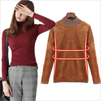 2019 Plus Velvet Warm Bottoming Sweater Fashion Female Pullovers Sweater For Women Pullover Big Size Turtleneck Winter Swearters
2019 Plus Velvet Warm Bottoming Sweater Fashion Female Pullovers Sweater For Women Pullover Big Size Turtleneck Winter Swearters