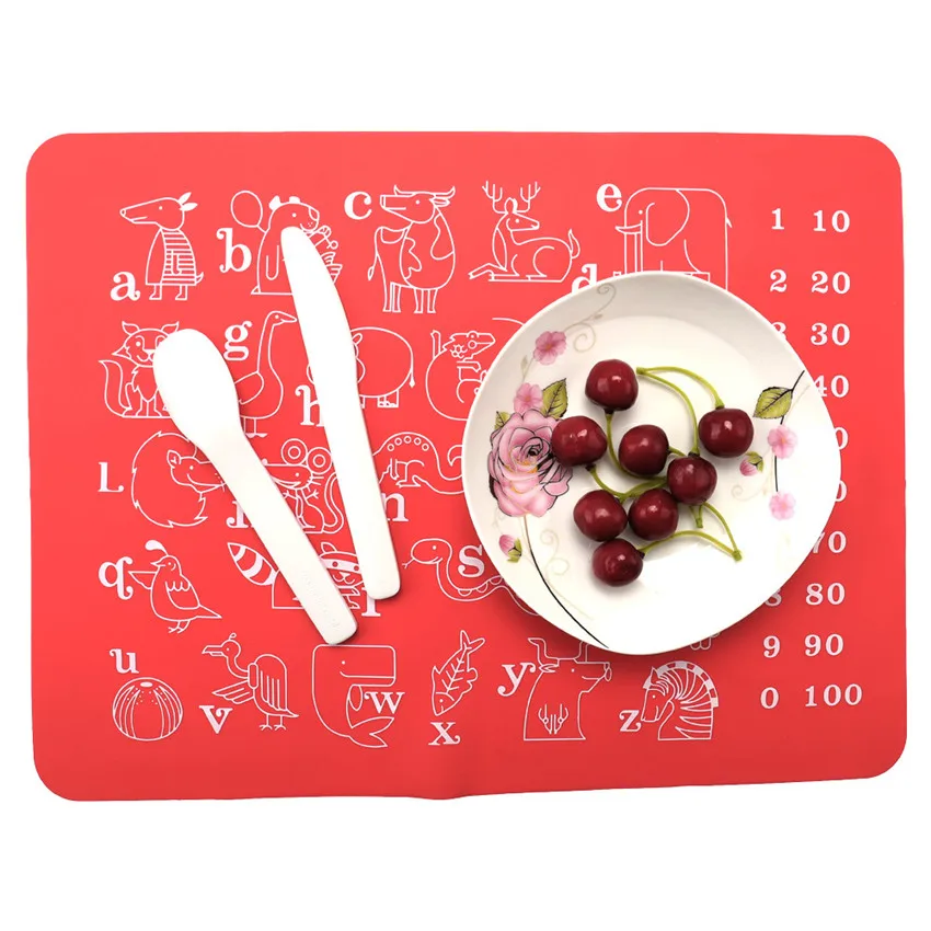 High Quality Silicone PlaceMat Non Stick Thicken Solid color alphabet Table Mat Kitchen Gadget Tablemat Pad Tool
High Quality Silicone PlaceMat Non Stick Thicken Solid color alphabet Table Mat Kitchen Gadget Tablemat Pad Tool