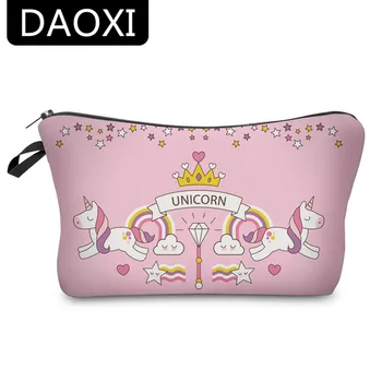 DAOXI Pink Makeup Bags 3D Printing Unicorn Storage Toiletries Necessary with Zipper
DAOXI Pink Makeup Bags 3D Printing Unicorn Storage Toiletries Necessary with Zipper