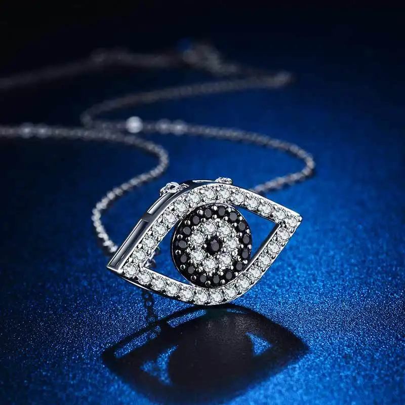 Fashion Micro Pave AAA+ CZ Charms Evil Eye's Necklace for Women Silver Pendant Necklace Ladies Gifts New Arrivals Dropshipping
Fashion Micro Pave AAA+ CZ Charms Evil Eye's Necklace for Women Silver Pendant Necklace Ladies Gifts New Arrivals Dropshipping