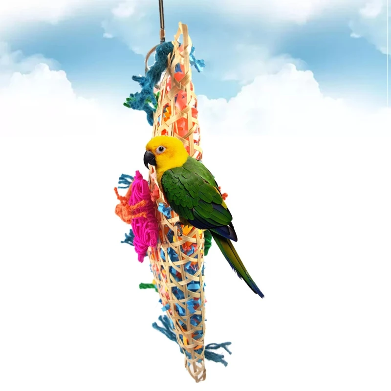 Misterolina Cockatiel Parrots Toys Bamboo And Paper Handmade Birds Cage Hanging Playing Chew Toy For Lovebird Pet Supplies
Misterolina Cockatiel Parrots Toys Bamboo And Paper Handmade Birds Cage Hanging Playing Chew Toy For Lovebird Pet Supplies