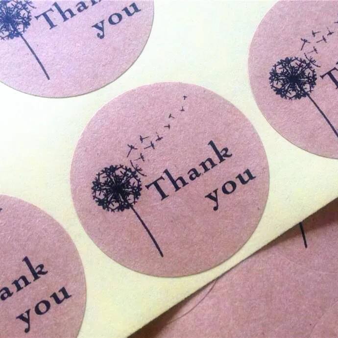 100pcs/lot Dandelion 'Thank You' Self Adhesive Kraft Baking Seal Sticker Gift Label For DIY Gift Package Stickers Scrapbooking
100pcs/lot Dandelion 'Thank You' Self Adhesive Kraft Baking Seal Sticker Gift Label For DIY Gift Package Stickers Scrapbooking