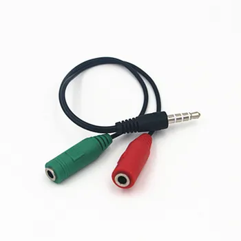 

20pcs/lot 3.5mm Jack 1 in 2 Couples Sudio Line Earbud Headset Y Splitter Cable Headphone Earphone Adapter For Tablet Phone MP3 4