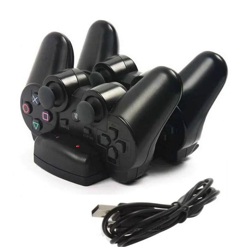 Dual Charging Holder Dock Charger Stand +USB Power Cable Cord for Playstation Dualshock 3 PS3 Gamepad Controller Move Navigation
Dual Charging Holder Dock Charger Stand +USB Power Cable Cord for Playstation Dualshock 3 PS3 Gamepad Controller Move Navigation