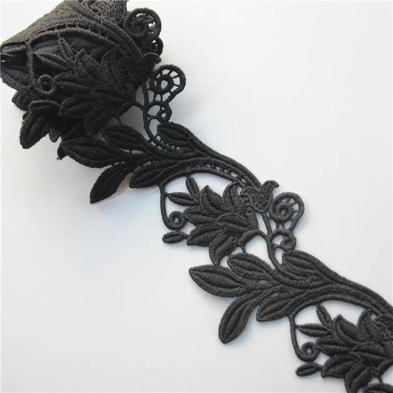1 Yard Vintage Black Cotton Flower Leaf Embroidered Lace Edge Trim Ribbon Applique Sewing Supplies Craft Decoration
1 Yard Vintage Black Cotton Flower Leaf Embroidered Lace Edge Trim Ribbon Applique Sewing Supplies Craft Decoration
