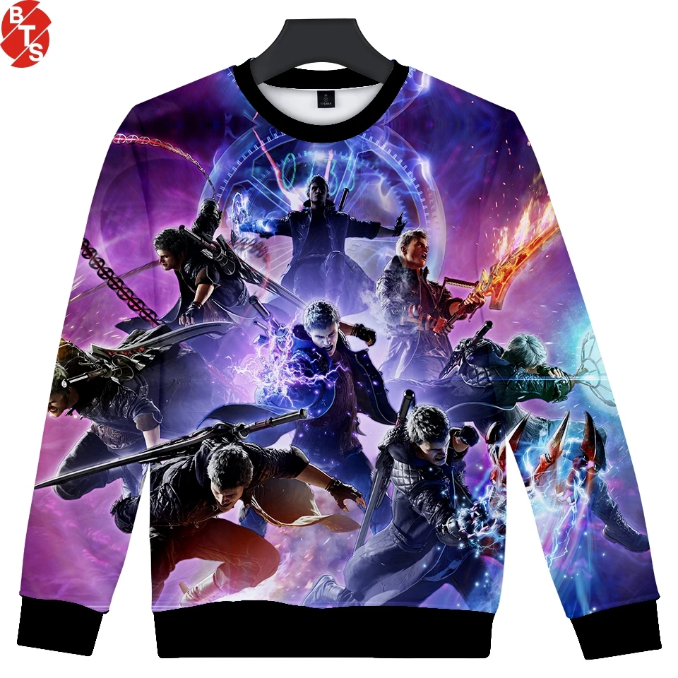 Hot Game Devil May Cry 5 Sweatshirts Women/Men Long Sleeve O-Neck Trendy Nero&Dante 3D Printed Sweatshirts DMC Casual Clothes
Hot Game Devil May Cry 5 Sweatshirts Women/Men Long Sleeve O-Neck Trendy Nero&Dante 3D Printed Sweatshirts DMC Casual Clothes