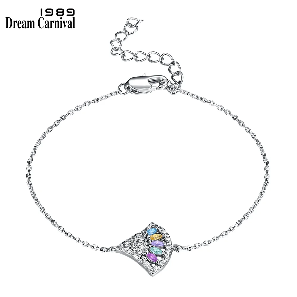 DreamCarnival 1989 Fan Shape Charm Spring Pastel Mix Colors Cubic Zircon Lobster Clasp Daily Wear Bracelet for Women SB09001-LR
DreamCarnival 1989 Fan Shape Charm Spring Pastel Mix Colors Cubic Zircon Lobster Clasp Daily Wear Bracelet for Women SB09001-LR