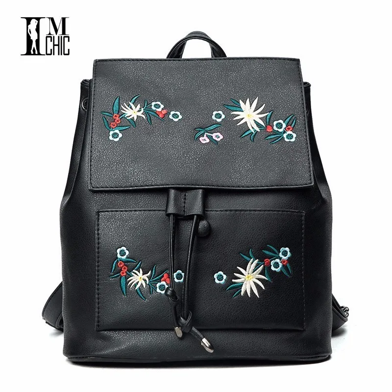 2018 Embroidered Flowers Vintage Stylish Women Backpacks Soft Girls Student Mochilas De Mujeres Artificial Leather Bag Black
2018 Embroidered Flowers Vintage Stylish Women Backpacks Soft Girls Student Mochilas De Mujeres Artificial Leather Bag Black