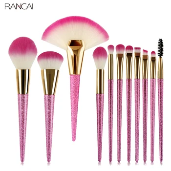 11pcs Pink Makeup Brushes Set Fan Loose Powder Foundation Blusher Eyebrow Eyelashes Eyeshadow Smudge Brush Pincel Maquiagem Kit
11pcs Pink Makeup Brushes Set Fan Loose Powder Foundation Blusher Eyebrow Eyelashes Eyeshadow Smudge Brush Pincel Maquiagem Kit