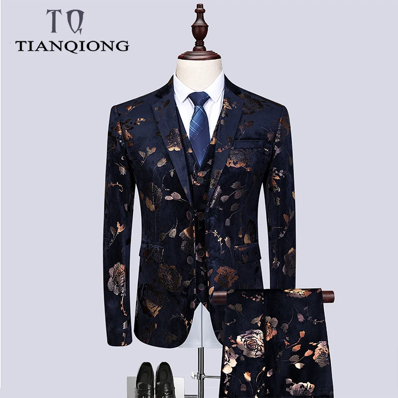 TIAN QIONG Sequins Floral Blazer Men 2019 Slim Fit Mens Floral Blazer Stage Costumes for Singers Vintage Party Wear Casual Suit
TIAN QIONG Sequins Floral Blazer Men 2019 Slim Fit Mens Floral Blazer Stage Costumes for Singers Vintage Party Wear Casual Suit