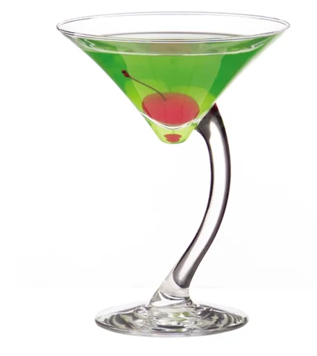 Image A Bend Stem Glasses Cup Wine Shot Mixed Drinks Martini Cocktail Glass Goblet Champagne Wine Flutes Glassware Cup Bar Party X68 1