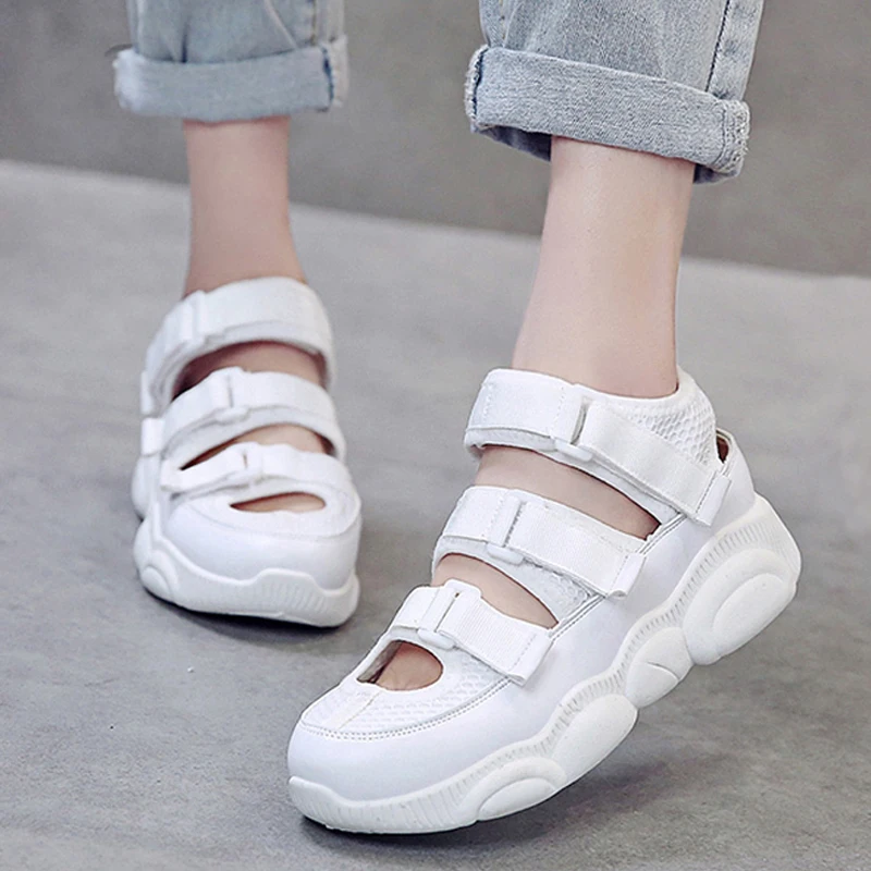 HEE GRAND Sports Sandals Summer Shoes Woman Soft Bottom Platform Shoes Fashion Hollow Black White Casual Flat Shoes XWZ5842
HEE GRAND Sports Sandals Summer Shoes Woman Soft Bottom Platform Shoes Fashion Hollow Black White Casual Flat Shoes XWZ5842