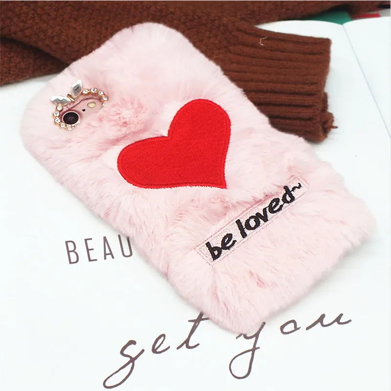 For Huawei P10 Plus p20 Lite P30 pro P Smart P10 Selfie Cute women Warm Bunny Fluffy Fur Heart phone Case soft Love back Cover
For Huawei P10 Plus p20 Lite P30 pro P Smart P10 Selfie Cute women Warm Bunny Fluffy Fur Heart phone Case soft Love back Cover
