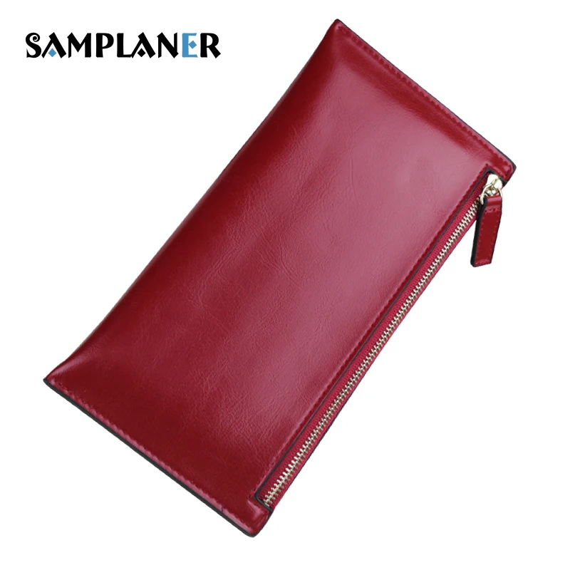 Samplaner Genuine Leather Wallet Women Long Wallets Female Card Holder Purse Ladies Phone Bills Pocket Clutch Purse Carteira
Samplaner Genuine Leather Wallet Women Long Wallets Female Card Holder Purse Ladies Phone Bills Pocket Clutch Purse Carteira