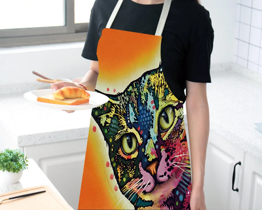 Eco-friendly Printed Cats Style Seam Sewing Hand Measured Colorful Cleaning Sleeveless Back Tie Linen Apron
Eco-friendly Printed Cats Style Seam Sewing Hand Measured Colorful Cleaning Sleeveless Back Tie Linen Apron