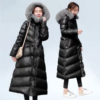 Waterproof Women Down Jacket Long Winter down Coat Women Two natural furr Hooded Warm Puffer Jacket Parkas Chamarras De Mujer
Waterproof Women Down Jacket Long Winter down Coat Women Two natural furr Hooded Warm Puffer Jacket Parkas Chamarras De Mujer