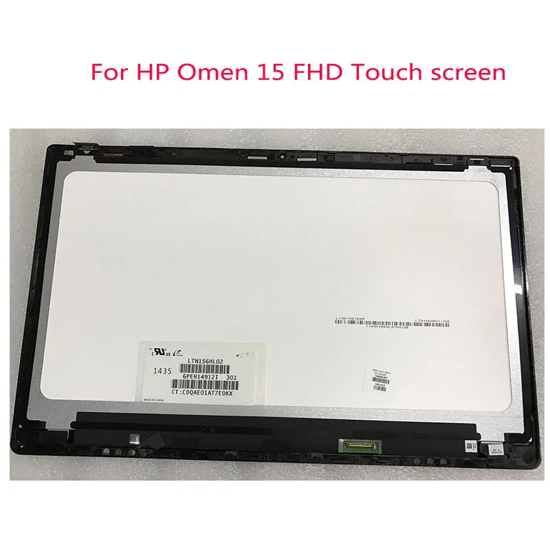 For HP OMEN 15 Display Touch Digitizer Panel 40pin 15'' 1920*1080 LCD Screen full assembly LTN156HL02
For HP OMEN 15 Display Touch Digitizer Panel 40pin 15'' 1920*1080 LCD Screen full assembly LTN156HL02