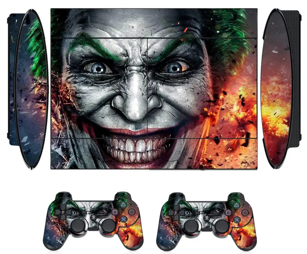 Joker 250 Vinyl Skin Sticker Protector for Sony PS3 Super Slim 4000 and 2 controller skins Stickers
Joker 250 Vinyl Skin Sticker Protector for Sony PS3 Super Slim 4000 and 2 controller skins Stickers