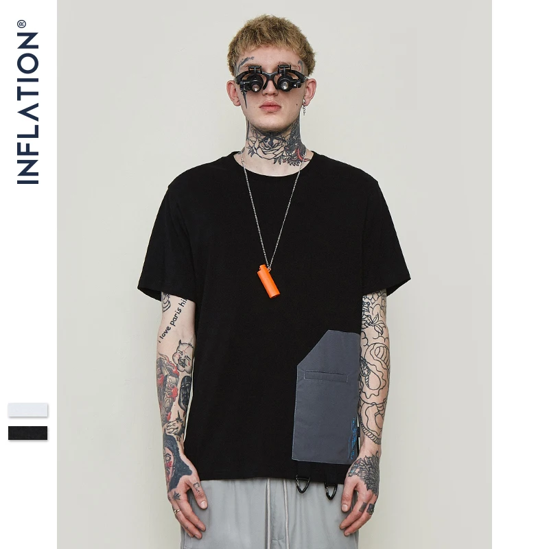 INFLATION Patchwork O-neck T Shirt Fashion Hip Hop High Street Tees Summer Streetwear Short Sleeve Tshirt For Men 9180S
INFLATION Patchwork O-neck T Shirt Fashion Hip Hop High Street Tees Summer Streetwear Short Sleeve Tshirt For Men 9180S