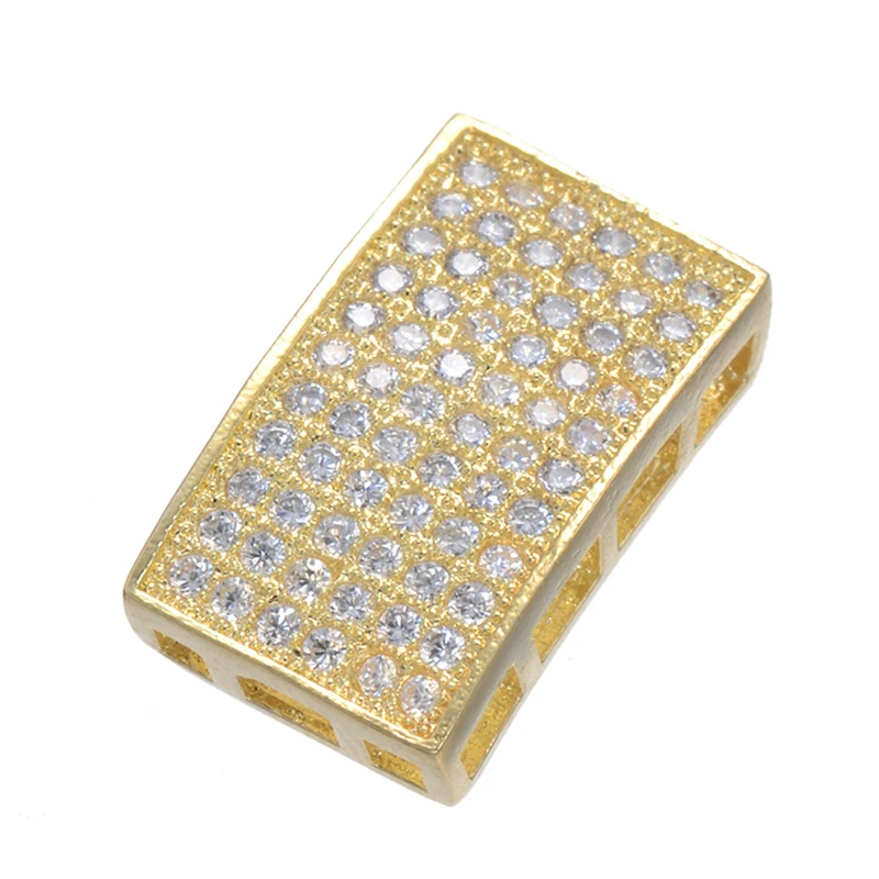 5 шт. Квадратные бусины для браслетов 17 х10 мм|square beads|beads for braceletsmicro pave |