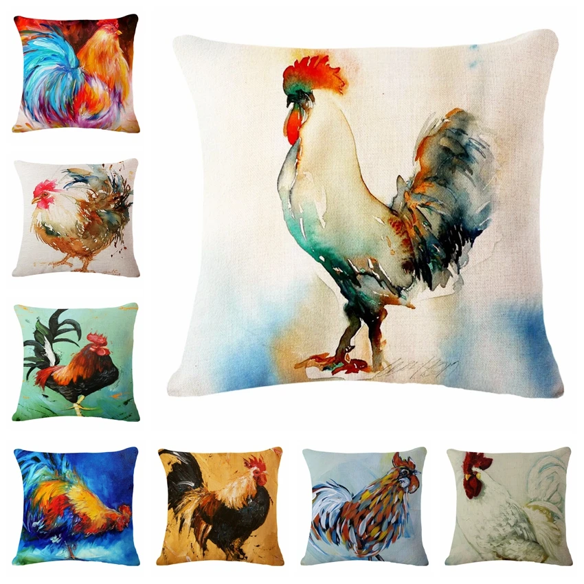 Oil Chicken Cushion Cover Woven Linen Family Affection Sofa Car Seat Family Home Decorative Throw Pillow Case Housse De Coussin
Oil Chicken Cushion Cover Woven Linen Family Affection Sofa Car Seat Family Home Decorative Throw Pillow Case Housse De Coussin