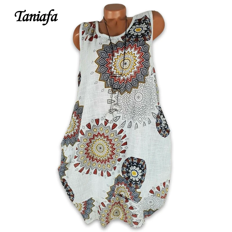 2019 New Fashion Women Round Neck Sleeveless Mini Dresses Ladies Summer Casual Print Party Beach Dress Plus Size Bohemain
2019 New Fashion Women Round Neck Sleeveless Mini Dresses Ladies Summer Casual Print Party Beach Dress Plus Size Bohemain