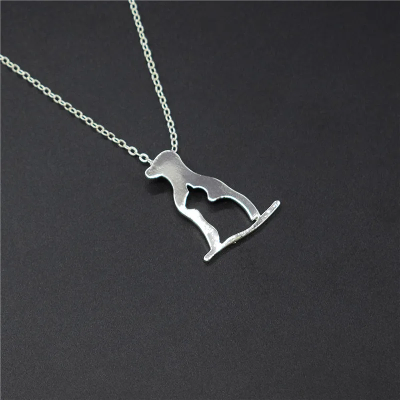 Elfin New Cute Dog and Cat Silhouette Necklace Dog and Cat Charm Gold Color Silver Color filled Necklace a gift for Animal Lover
Elfin New Cute Dog and Cat Silhouette Necklace Dog and Cat Charm Gold Color Silver Color filled Necklace a gift for Animal Lover
