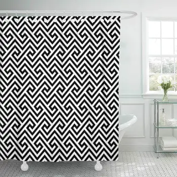 Shower Curtain Beige Antique Black and White Classic Meander Greek Key Monochrome Tileable Linear Fret Decorative Bathroom
Shower Curtain Beige Antique Black and White Classic Meander Greek Key Monochrome Tileable Linear Fret Decorative Bathroom