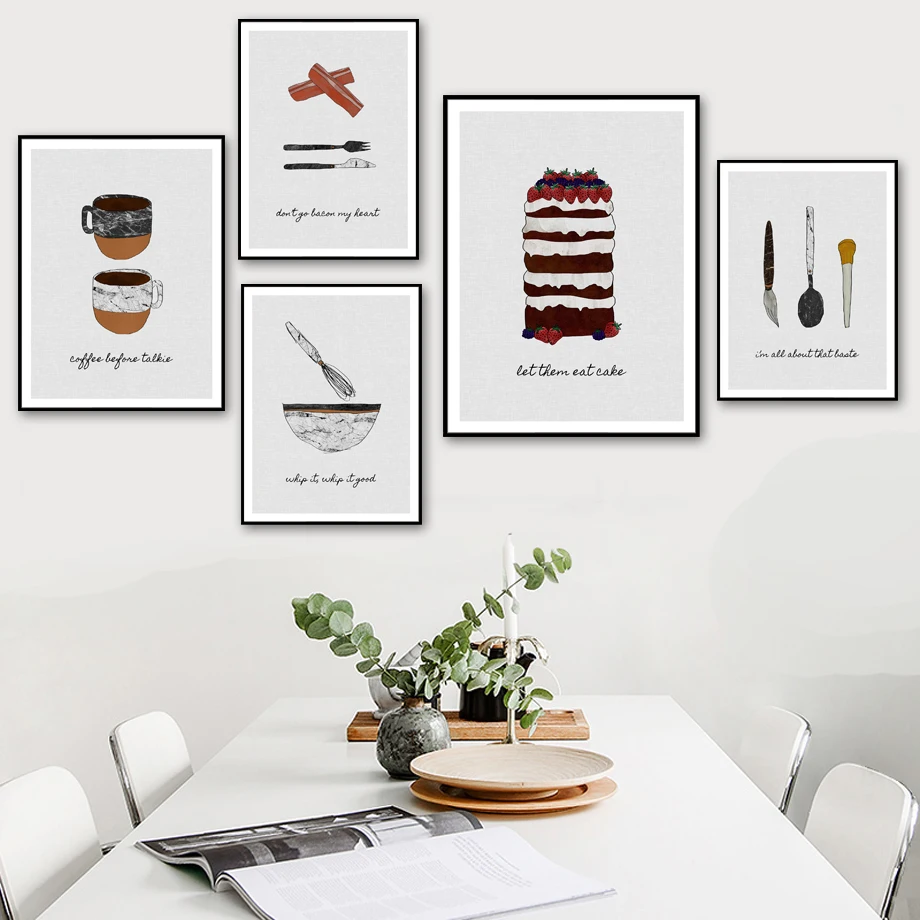 Abstract Cartoon Bowl Teapot Cup Cake Nordic Posters And Prints Wall Art Canvas Painting Wall Pictures For Dining Room Decor
Abstract Cartoon Bowl Teapot Cup Cake Nordic Posters And Prints Wall Art Canvas Painting Wall Pictures For Dining Room Decor
