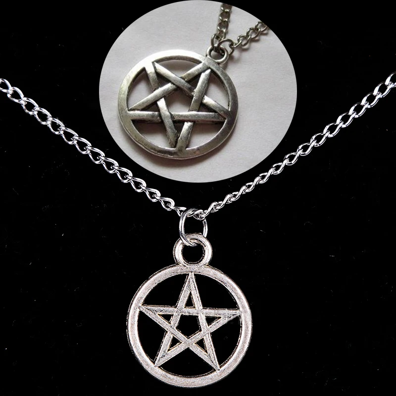 Vintage Pentagram Necklace Pendant Religious Supernatural Necklace Jewelry Satan Charm Best Friends
Vintage Pentagram Necklace Pendant Religious Supernatural Necklace Jewelry Satan Charm Best Friends