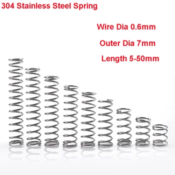 10PCS Y Type Spring 304 Stainless Steel Pressure Spring Wire Dia 0.6mm Outer Dia 7mm Length 5-50mm
10PCS Y Type Spring 304 Stainless Steel Pressure Spring Wire Dia 0.6mm Outer Dia 7mm Length 5-50mm