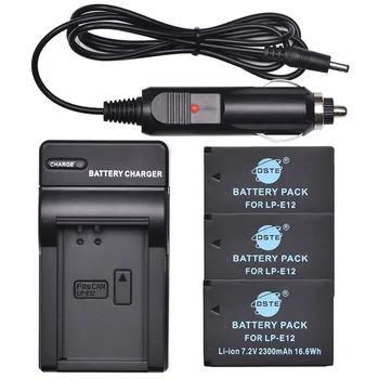 DSTE 3PCS LP-E12 Camera Battery and Car Adapter for Canon M 100D Kiss X7 Rebel SL1 M10 DSLR Camera
DSTE 3PCS LP-E12 Camera Battery and Car Adapter for Canon M 100D Kiss X7 Rebel SL1 M10 DSLR Camera