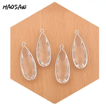 HAOSAW 14*37MM 4Pcs/Lot Crystal Charm/Earring Accessories Parts/Rhodium/Glass Jewelry Findings/Earrings Accessories/Handmade
HAOSAW 14*37MM 4Pcs/Lot Crystal Charm/Earring Accessories Parts/Rhodium/Glass Jewelry Findings/Earrings Accessories/Handmade