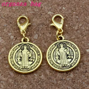 50Pcs/lots Saint Jesus Benedict Nursia Patron Medal Cross religion Charms with Lobster clasp Fit Charm Bracelet DIY Jewelry
50Pcs/lots Saint Jesus Benedict Nursia Patron Medal Cross religion Charms with Lobster clasp Fit Charm Bracelet DIY Jewelry