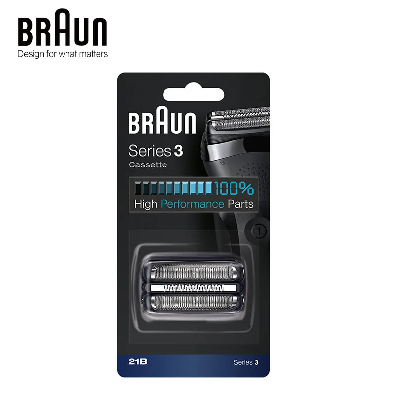 Bruan Series 3 Cassette 21B High Performance Parts Electric Shaver Head Foil & Cutter Replacement Razor Blade
Bruan Series 3 Cassette 21B High Performance Parts Electric Shaver Head Foil & Cutter Replacement Razor Blade
