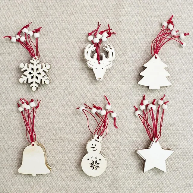 6PCs/Lot Christmas Crafts Pendant Christmas Tree Creative Decoration Christmas Carvings Red Rope Wooden Card Small Hanging Decor
6PCs/Lot Christmas Crafts Pendant Christmas Tree Creative Decoration Christmas Carvings Red Rope Wooden Card Small Hanging Decor