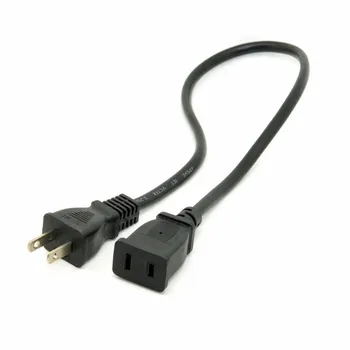 USA Outlet Saver Power Extension Cord Cable 2-prong 2 Outlets for NEMA 1-15P to NEMA 1-15R 50cm 0.5m
USA Outlet Saver Power Extension Cord Cable 2-prong 2 Outlets for NEMA 1-15P to NEMA 1-15R 50cm 0.5m