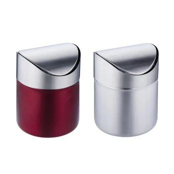 Stainless Steel Desktop Trash Bin Cans Mini Rubbish Bin Detachable Rolling Cover Dust Garbage Wastebasket For Home Office Car
Stainless Steel Desktop Trash Bin Cans Mini Rubbish Bin Detachable Rolling Cover Dust Garbage Wastebasket For Home Office Car