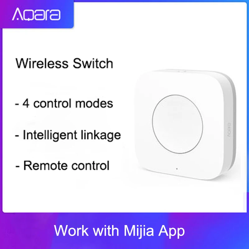 Aqara Smart Wireless Switch Key Intelligent Application Remote Control ZigBee Wireless Biult in Gyro for mi home App
Aqara Smart Wireless Switch Key Intelligent Application Remote Control ZigBee Wireless Biult in Gyro for mi home App