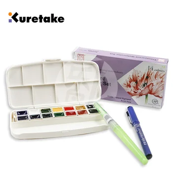 Free shipping Japan KURETAKE soluble watercolor pigments 14 color materials with needle pen
Free shipping Japan KURETAKE soluble watercolor pigments 14 color materials with needle pen