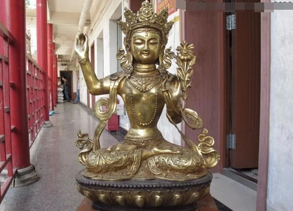 USPS to USA S3269 Tibet Buddhism fane Copper Bronze Gild Manjushri GuanYin Kwan-Yin Buddha Statue
USPS to USA S3269 Tibet Buddhism fane Copper Bronze Gild Manjushri GuanYin Kwan-Yin Buddha Statue